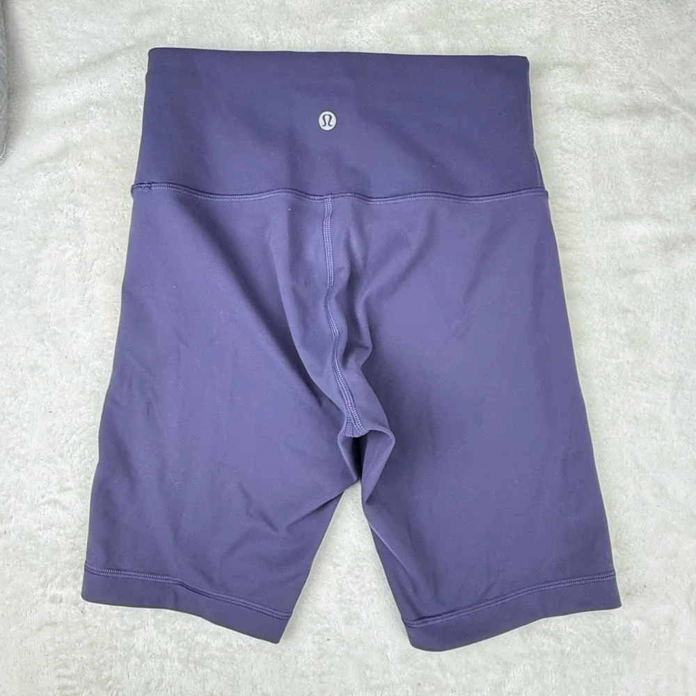 Lululemon High-Rise Short 8 Purple Yoga Biker Shorts Size 6